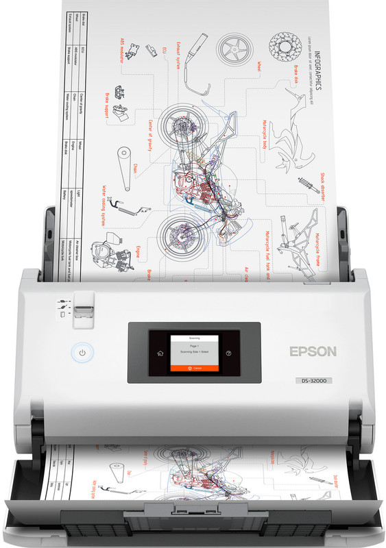 Epson DS-32000 SCAN workforce ds-32000 Scanner(White & Gray)