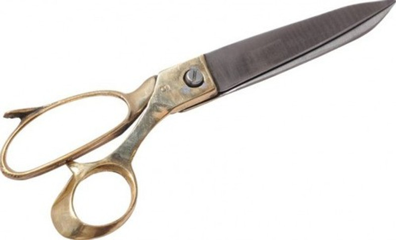 Madan Kainchi Wale 8 Inch Brass Handle Scissors(Set of 1, Brass)