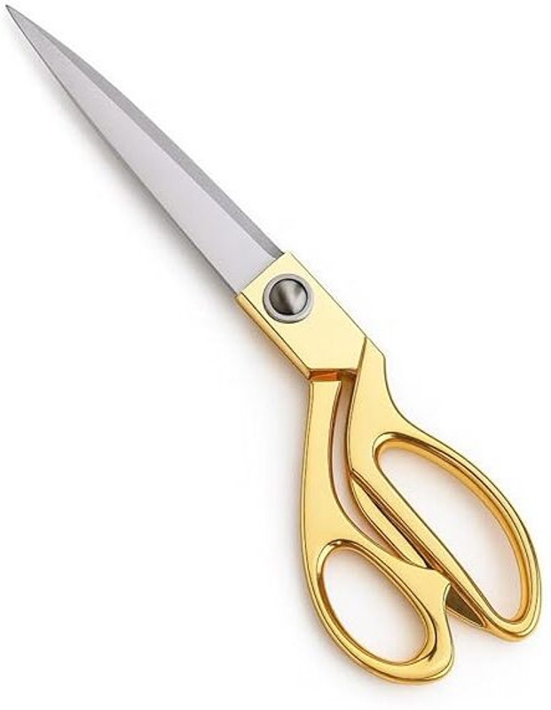 QUTEX Golden Multi-Purpose Scissors 8.5 Inch Scissors(Set of 1, Gold)