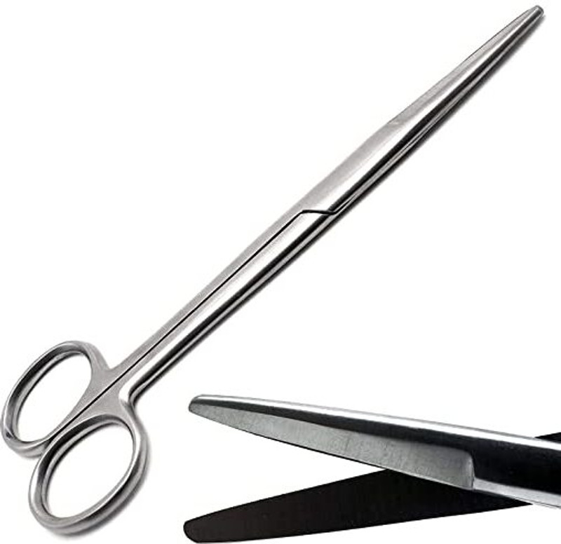 TIAGO Mayo Surgical Scissor straight 6.5 Inch stainless steel Scissors(Set of 1, Silver)