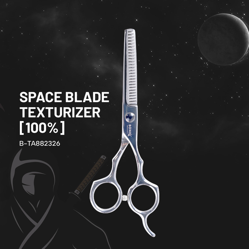 BOND by Berina Space Blade Texturizer Scissors(Set of 1, Silver)