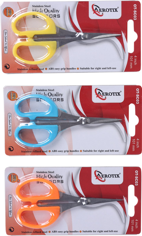Aerotix Multipurpose Scissor Assorted Color Pack of 1 Scissors(Set of 1, NA)