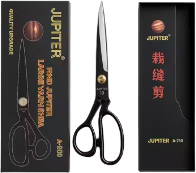 radhey enterprises Heavy Duty Sharp Edge Scissors for Tailoring, Fabric & Paper Cutting Scissors(Set of 1, Black)