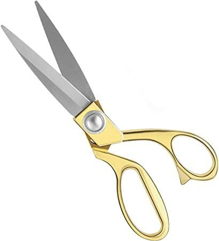 Gemsy Gold Scissor for Cloth cutting Scissors(Set of 1, Gold)