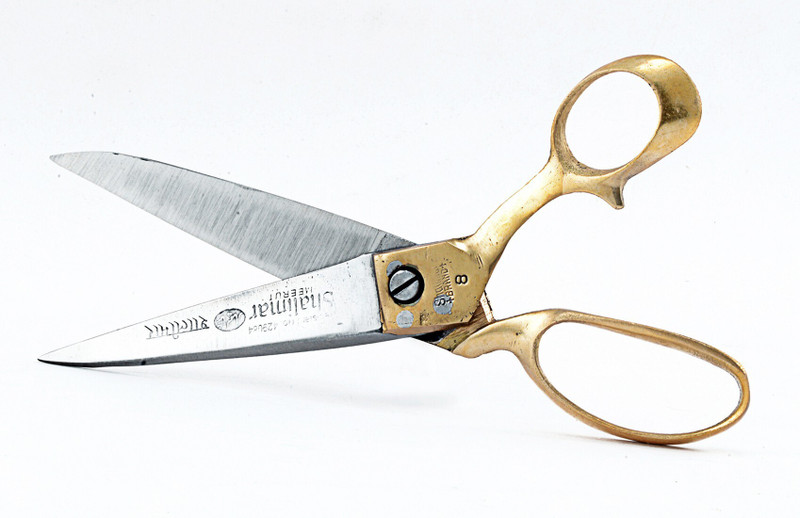 SHALIMAR Shalimar- Brass Handle Professional Tailoring Size 8" Inches Scissors(Set of 1, Brass Handle)