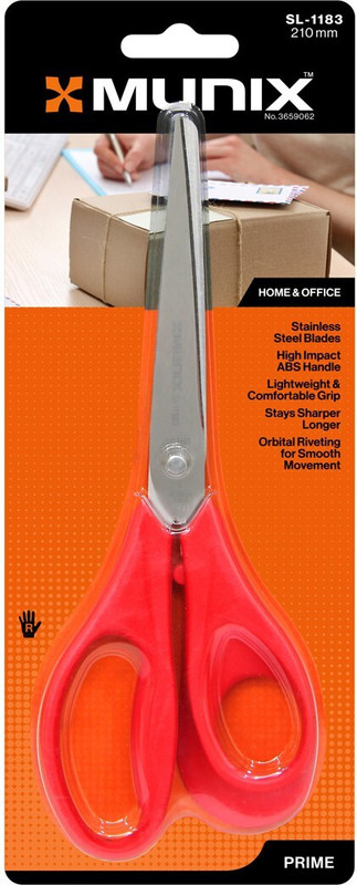 munix SL-1183 Scissors(Set of 1, Red)