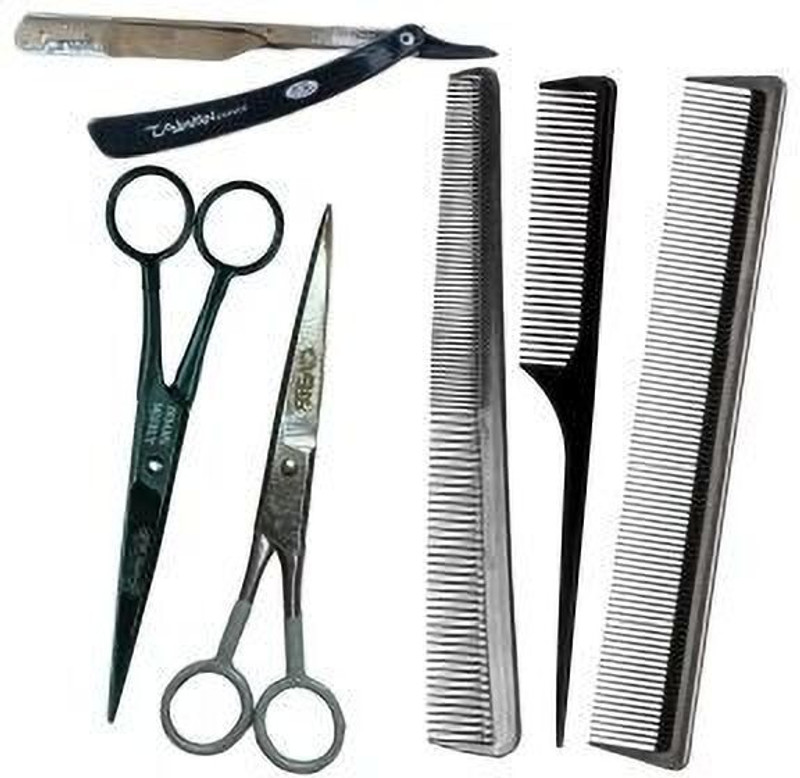 STEAD Hair Cutting – Scissors for Men, Women, Kids & Pet Grooming | Sharp blade Scissors(Set of 2, Multicolor)