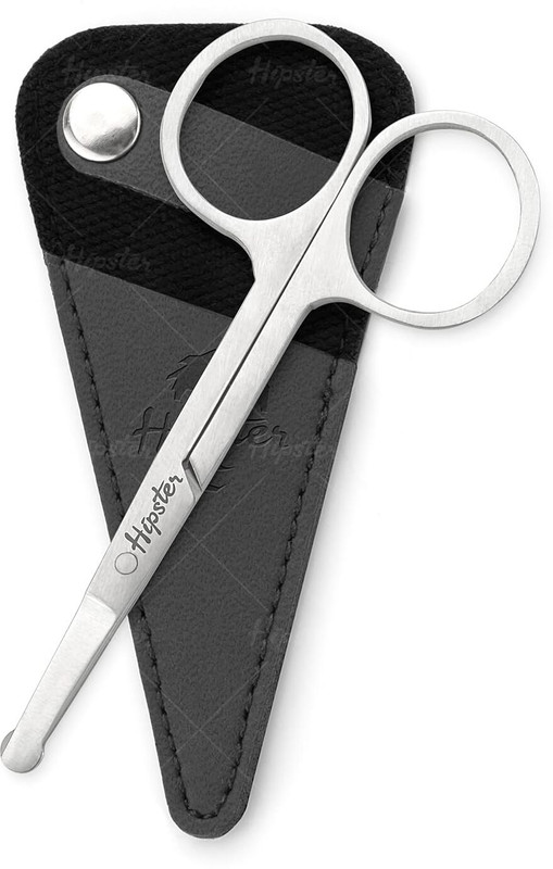 HIPSTER Round Tip Nasal Safety Personal Grooming Scissor Scissors(Set of 1, Black)