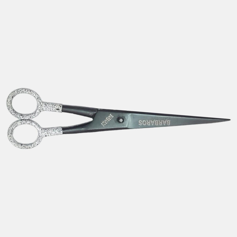 Insha BARBAROS BLACK 7 Scissors(Set of 1, Black, White)