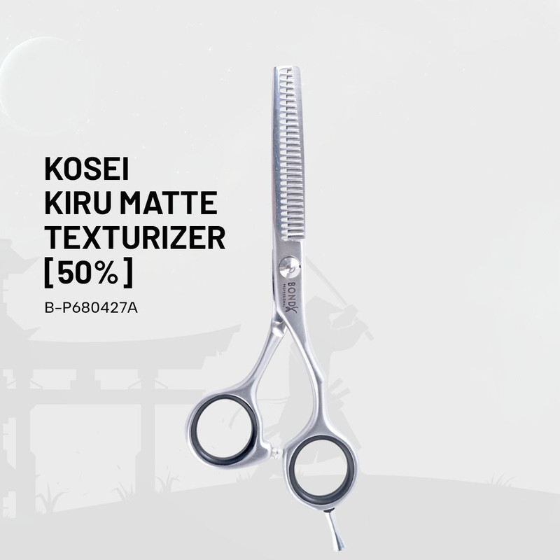 BOND by Berina Kosei Kiru Matte Texturizer Scissors(Set of 1, Silver)