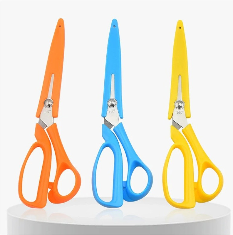 ZIARO Sewing scissors Shear Pinking Scissor with Protective Cove Sewing Accessories Scissors(Set of 3, Multicolor)
