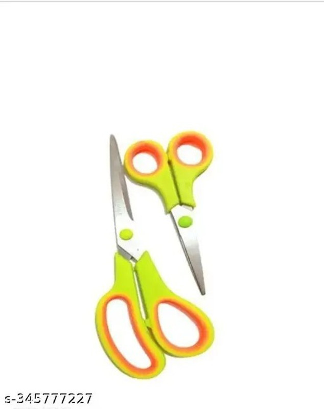 Asha Enterprises yellow scissor pack of 2 Scissors(Set of 2, Yellow)