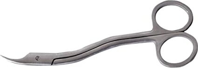 SANJU Khushi Surgicals Stich Cutting round [ Suthar ] Stainless SteeL 6 inch Scissors(Set of 1, Silver)