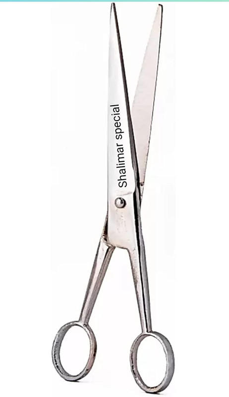 SHALIMAR SCISSORS COMPANY Barber salon scissor 7 Inches full bright Scissors(Set of 1, Silver)