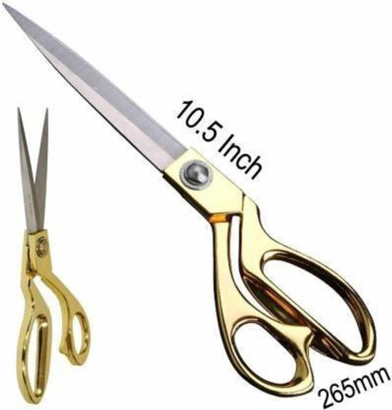MHDEX Tailoring Yarn Scissor 10" Scissors(Set of 1, Gold)