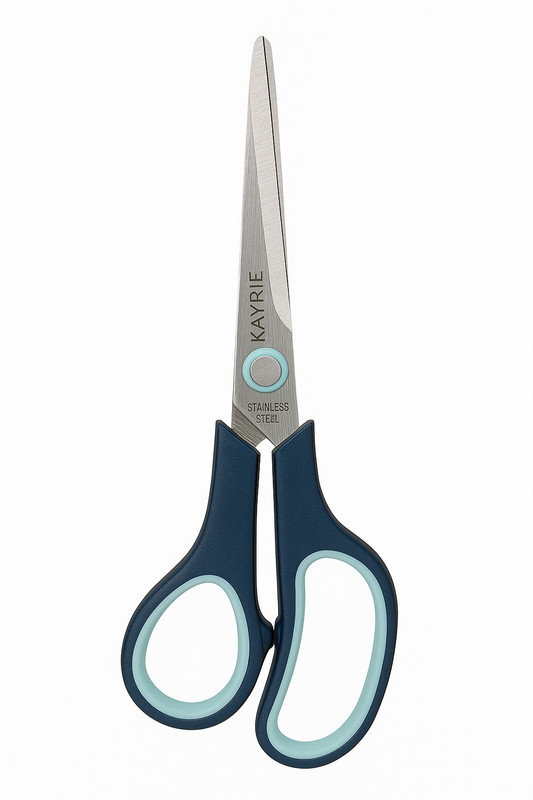 KAYRIE All Purpose Scissor For Craft & Professional Size- Medium Scissors(Set of 1, Blue)