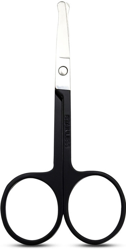 Ikonic Basics Light Weight, Nasal & Ear Hair Removal, Rounded Probe Tip, IKB -709C, Beauty Scissors(Set of 1, Black)