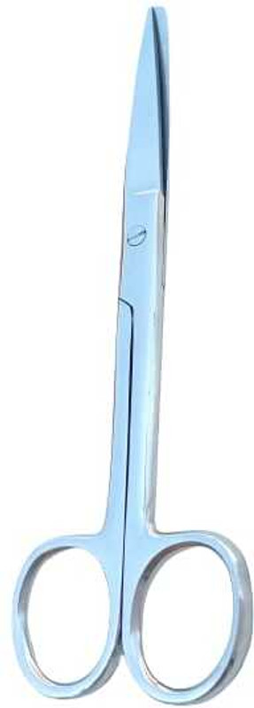 SANJU Khushi Surgicals Dressing Sharp/Blunt Polish 5 INCH Stainless Steel Scissors(Set of 1, Silver)
