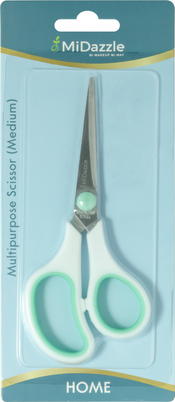 Omidazzle Multipurpose Scissors Sharp Stainless Blades with Soft Comfort Grip Handle( Scissors(Set of 1, Multicolor)