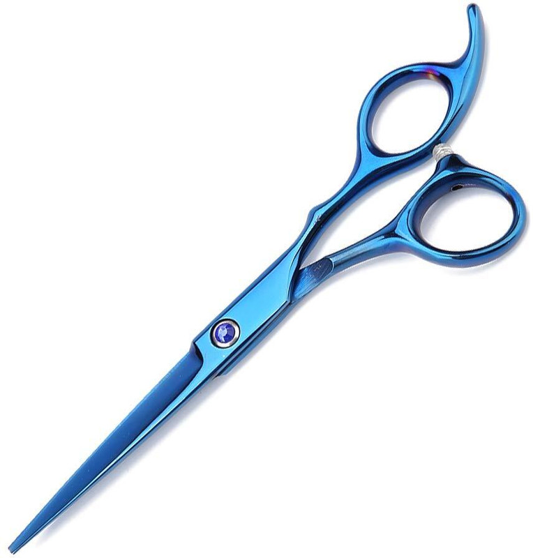 YMS Hair Cutting Scissor, Professional Hairdressing Scissor, Hair Scissors Hair BLUE Scissors(Set of 1, BLUE BERRY)