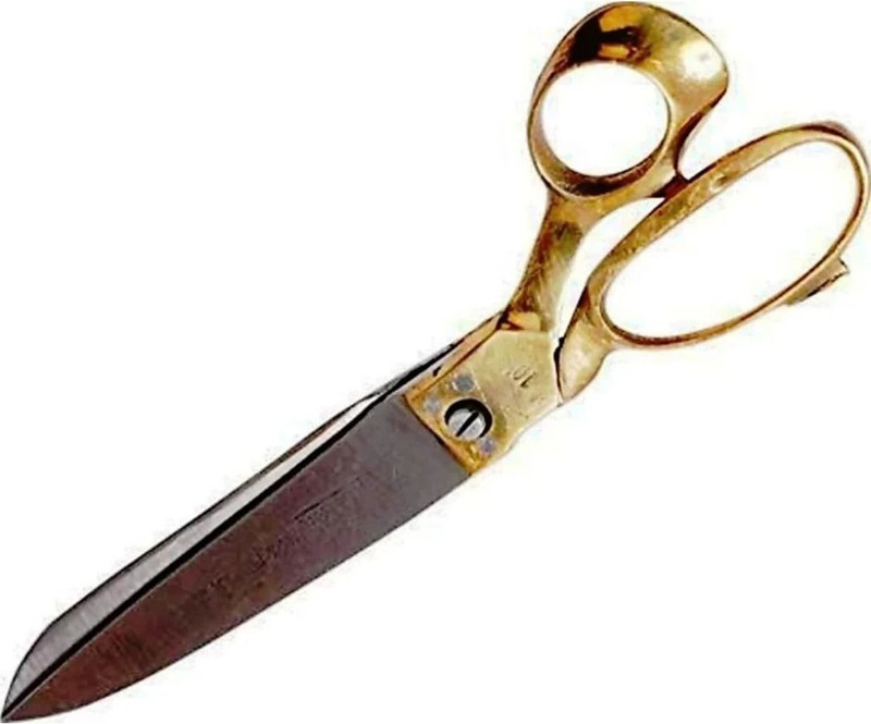 satish DELUXE SCISSORS NO. (10) Scissors(Set of 1, GOLDEN, Silver)