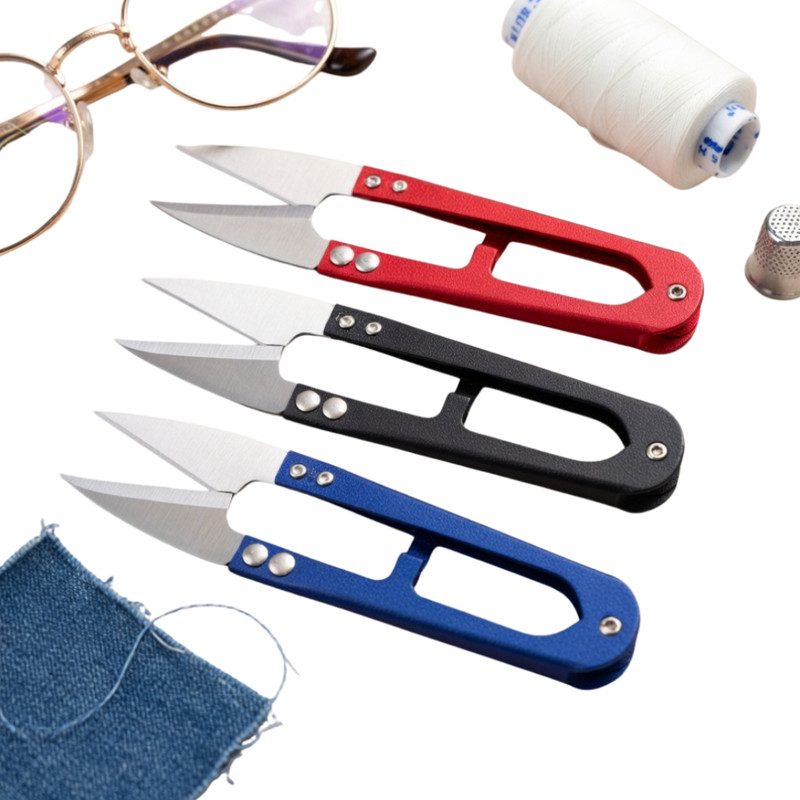 KAJPRA Regular Thread Cutter H24 Multicolor Scissors(Set of 3, Multicolor)