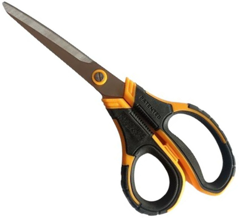 GSK Cut 8.5-Inch Precision Cutting Scissors–Ideal for Crafting, Sewing, and Office Tasks Scissors(Set of 1, Black, Yellow)