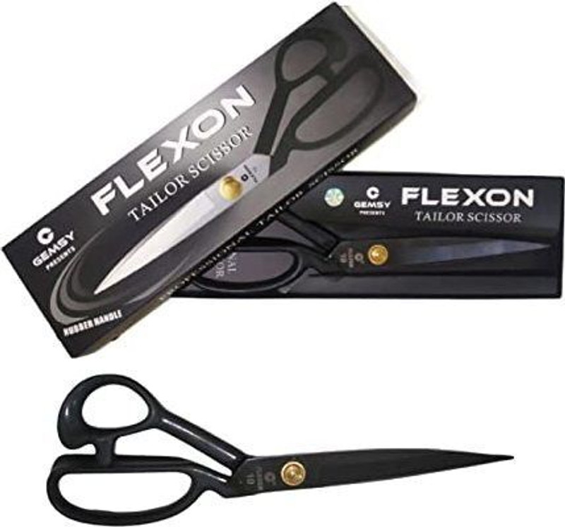 SMILEY APPU CLOTHING Flexon 10 Inch Tailoring Scissors for cloth cutting Scissors(Set of 1, Black)