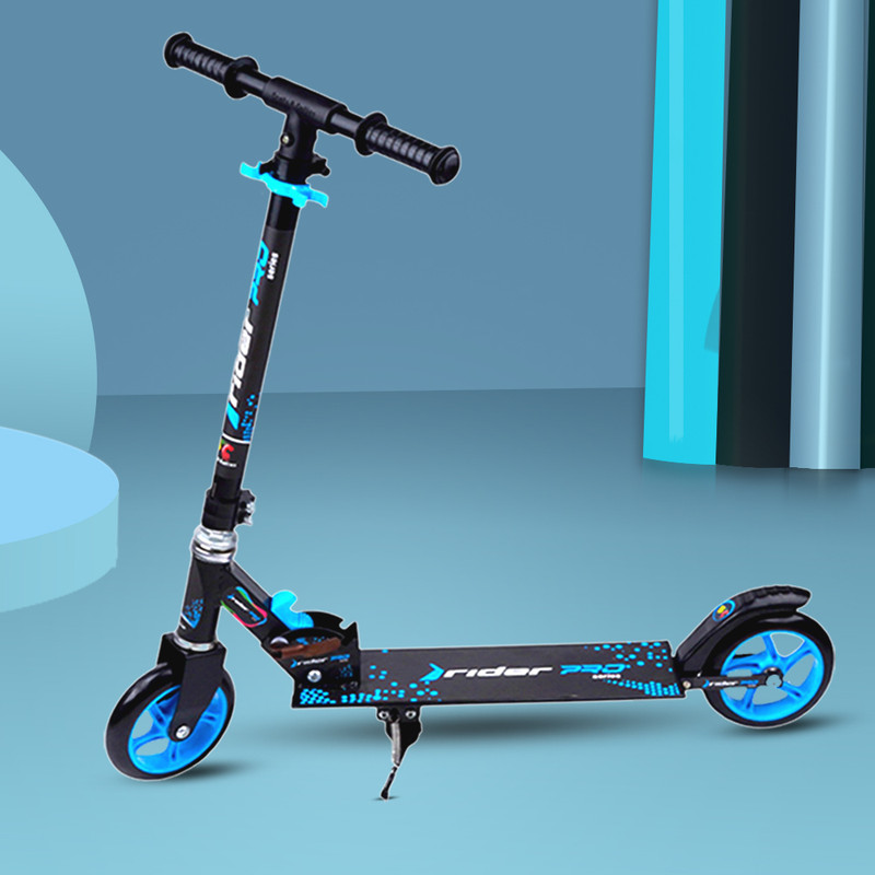 SPEEDFOX Strong breaks kids scooter for boys and girls with Steel base, foldable handle(Blue)