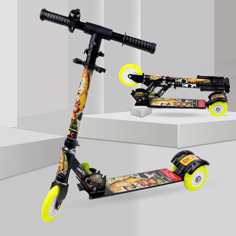 timerider Black scooter for kids primium quality and adjustable & smooth braj Kids Scooter(Black, Pack of 1)