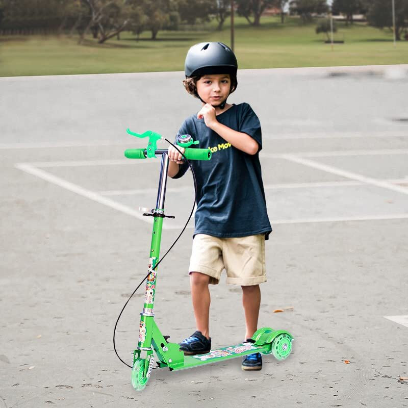 calyxia Kids Ride On Leg Push Scooter for Boys and Girls Kids Scooter(Green, Pack of 1)