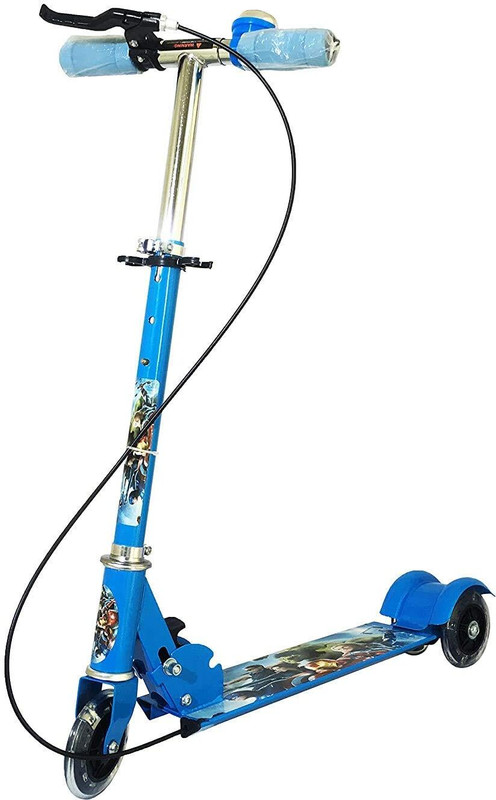 calyxia Racer Kids Kick Scooter – Sturdy, Adjustable, Lightweight Kids Scooter(Blue, Pack of 1)