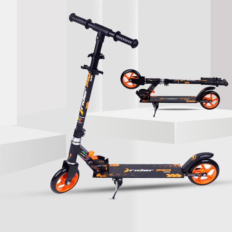 SPEEDFOX Kids scooter for boys & adult with attractive colour, smooth breaks, big wheel Kids Scooter(Orange, Black, Pack of 1)