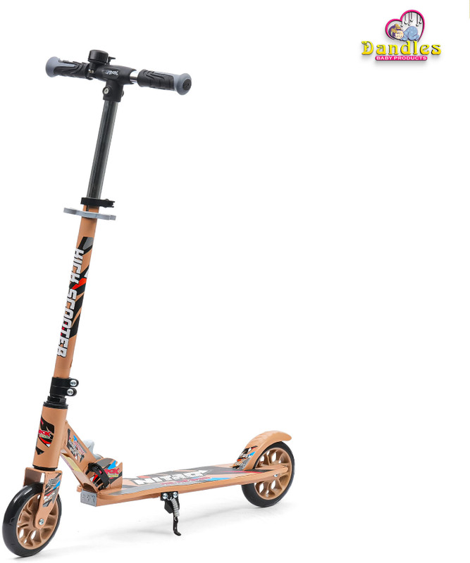 DANDLES Nitro Kick Scooter for Boys & Girls with strong base and Adjustable Height Kids Scooter(Brown, Pack of 1)