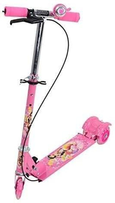 Basha Mall 3-wheel height folding kick kids scooty Kids Scooter(Pink)