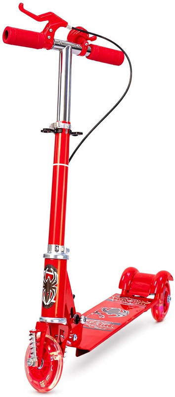 Alakhdhani Enterprise LED Light-Up Wheels (No Battery Required) Bright motion-powered Kids Scooter(Red, Pack of 1)