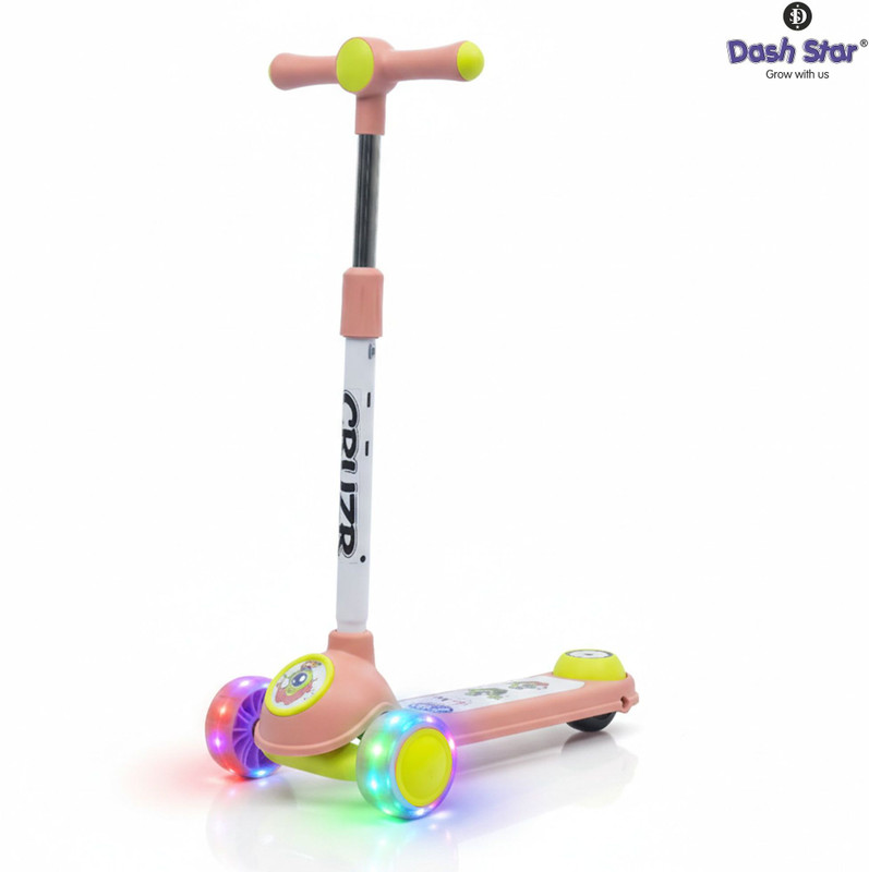 Dash Star Cruze Kids Scooter(Peach, Pack of 1)