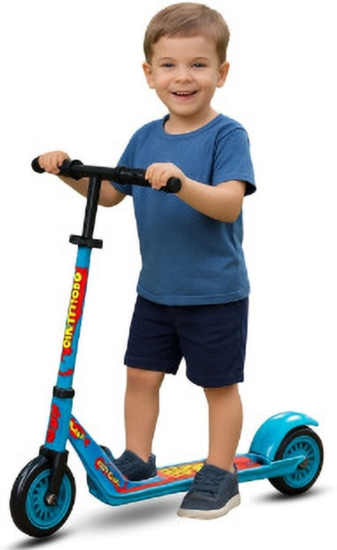 LITTLEPUP Kick Scooter for Kids Ages 6 TO 10 Years Foldable with 3 Adjustable Height Kids Scooter(Blue, Pack of 1)