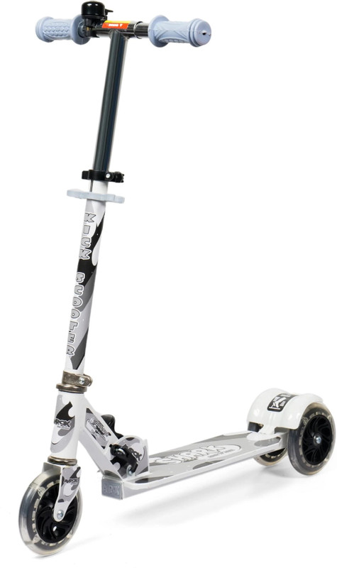 DANDLES Shark Scooter for Kids 3+ Years with LED Wheels Capacity 40kg Kids Scooter(Scooter White, Pack of 1)