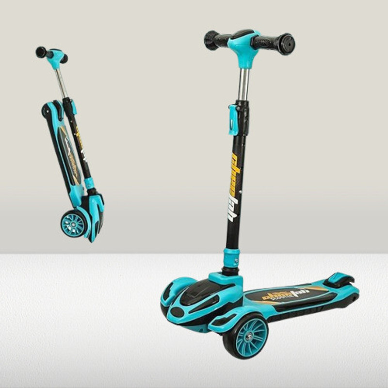 NIYAMAT Kick Scooter for Kids 2-12 Years Old | Max Load 75KGS Foldable, Kids Scooter(Blue, Pack of 1)