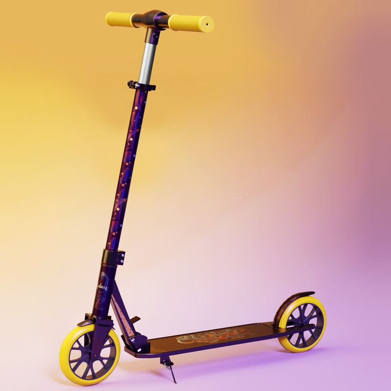 Lifelong LLKS05 Kick Scooter with 4 Adjustable Height & LED Wheels(Max User Weight: 75kg) Kids Scooter(Blue, Pack of 1)