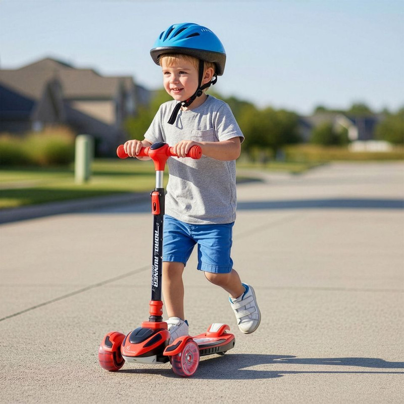 R for Rabbit Road Runner Racer Kick Scooter for Kids Kids Scooter(Red Black)