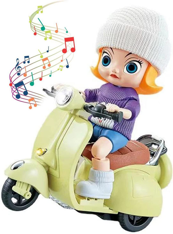 Pepstter ABS Plastic Bump Go Stunt Tricycle Toy with 3D Lights for Kids Girl on Scooter Kids Scooter(Multicolor, Pack of 1)