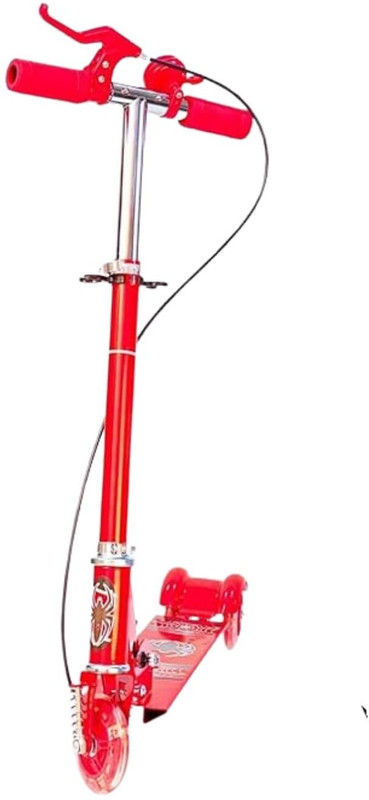 Ashlok 3 Wheel Skate Scooter for Kids with LED Light-Up Wheels Kids Scooter(Red, Pack of 1)