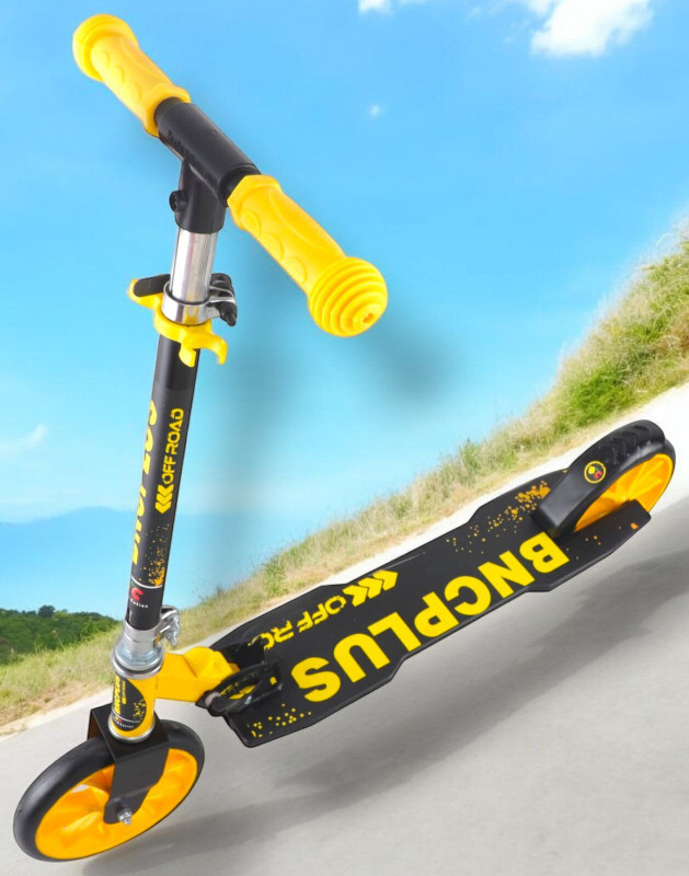 SPEEDFOX Kids kick scooter with heavy and premium base and stylish color for 3-12 yrs Kids Scooter(Black, Yellow, Pack of 1)