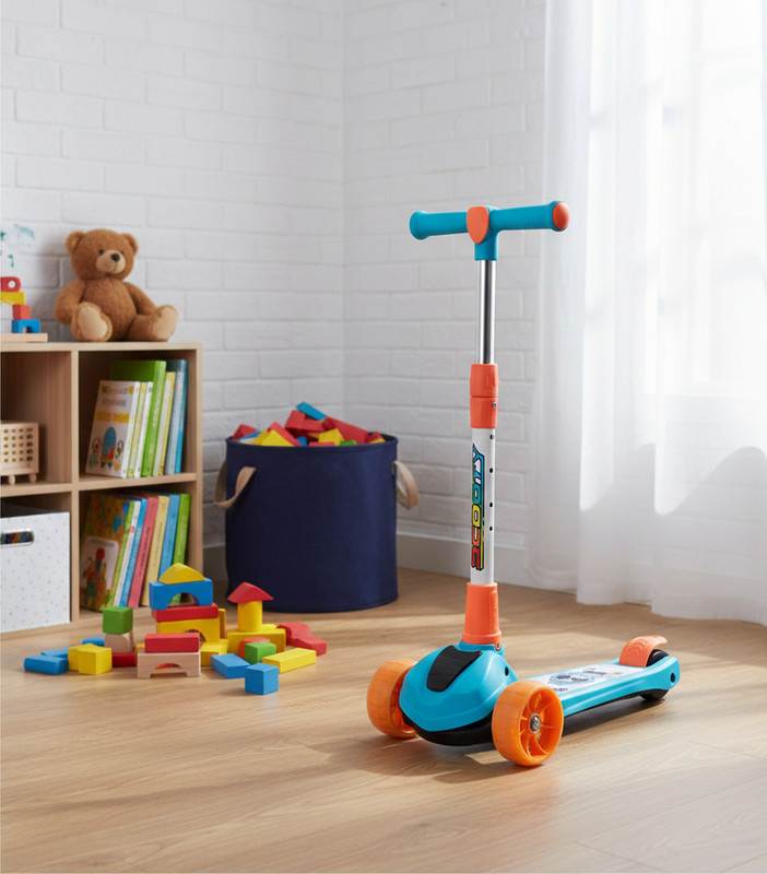 YW Toys SkyRider Mini 3W Scooter Kids Scooter(skyblue, Orange, Pack of 1)