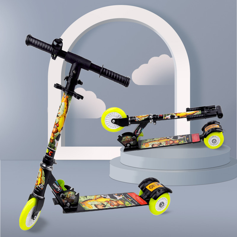 timerider kids scooter for boys and girls agegroup 2-6 years with eva wheels Kids Scooter(Black, Pack of 1)