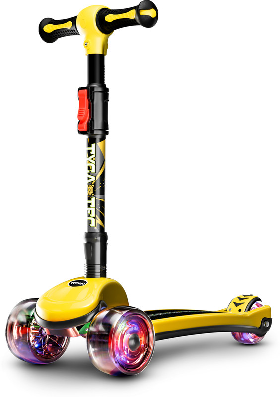 TYGATEC Titan Premium 3-Wheel Scooter, Foldable & Lightweight Kids Scooter(Yellow)