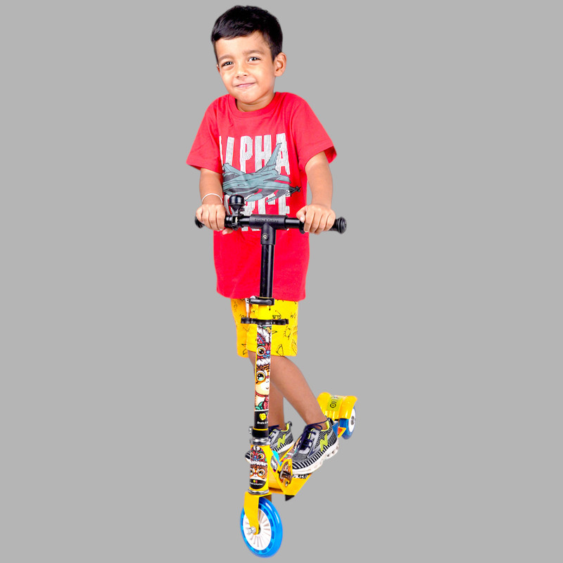 house of common kids runner for boys & girls agegrp 2-7 yrs weight capacity 70kgs Kids Scooter(Yellow)