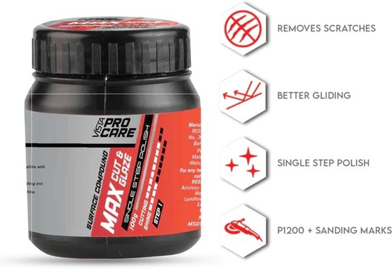 VISTA AUTO Scratch Remover Wax(100 ml)